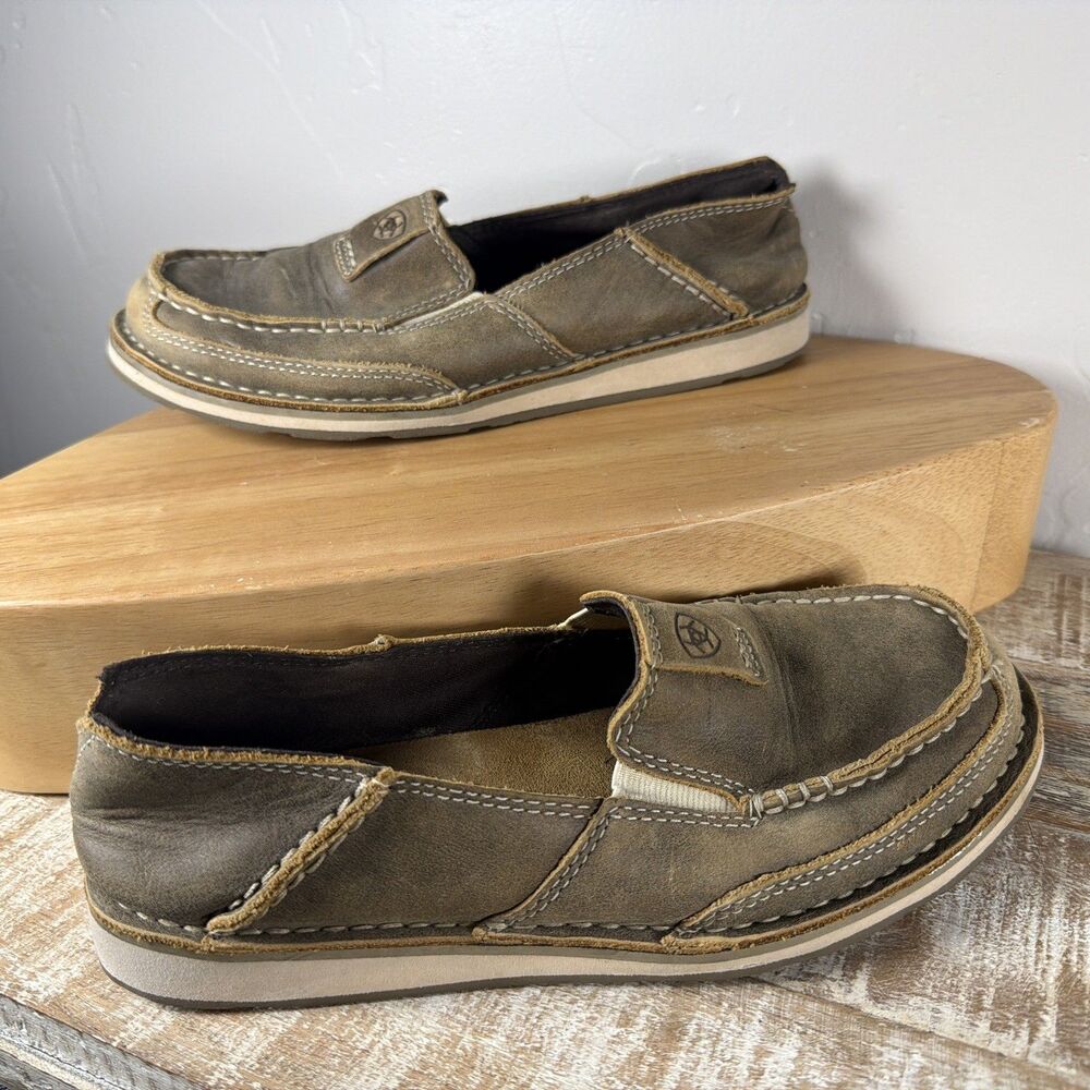 Ariat Cruiser Slip On Shoes Womens 6.5B Brown Leather Casual Loafers
